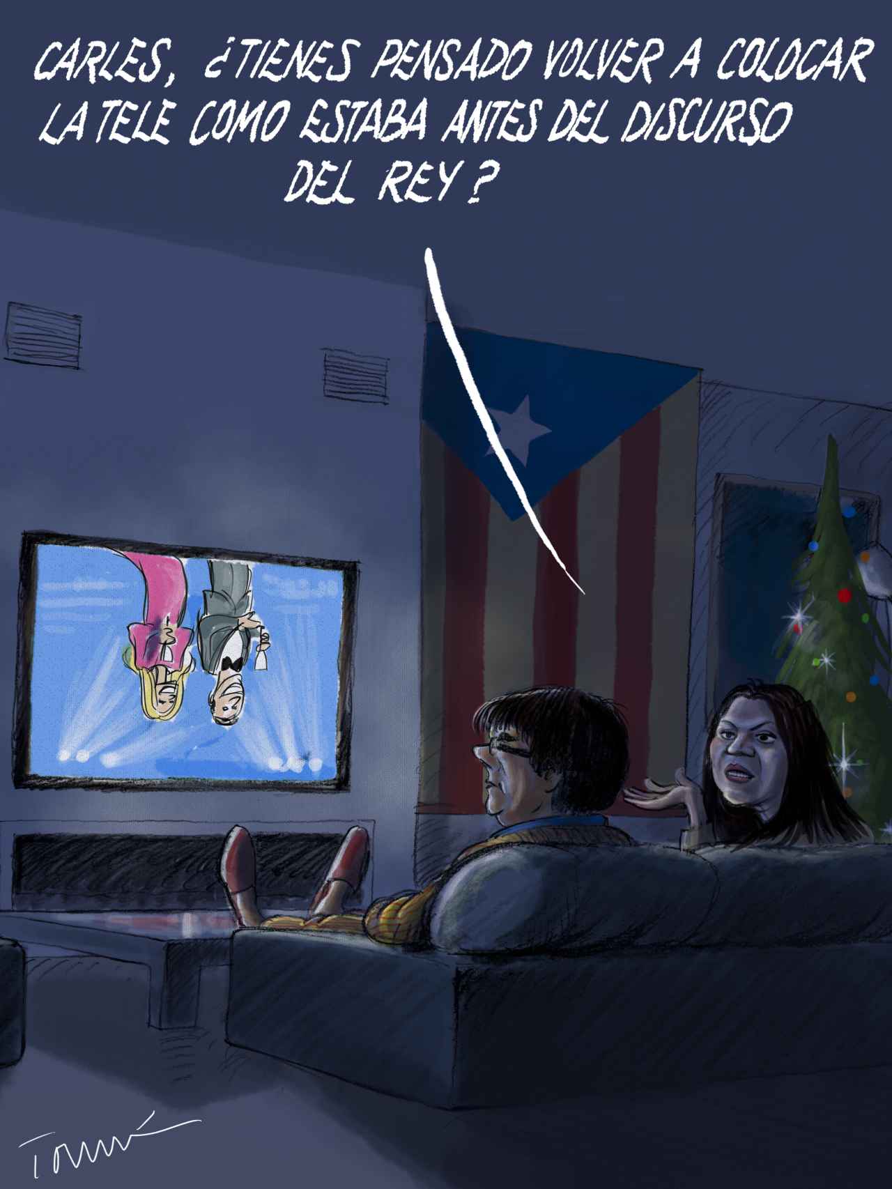 La televisiva Navidad de Puigdemont