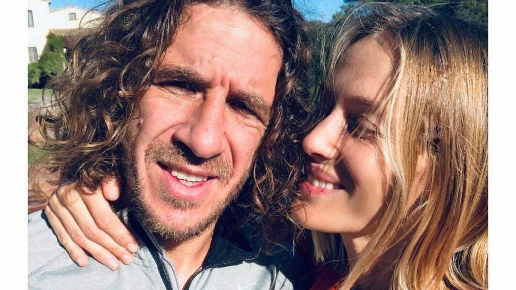 Carles Puyol y Vanesa Lorenzo.