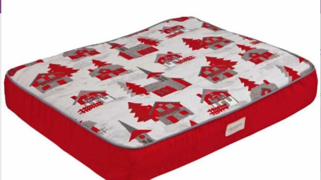 Colchón con motivos navideños.