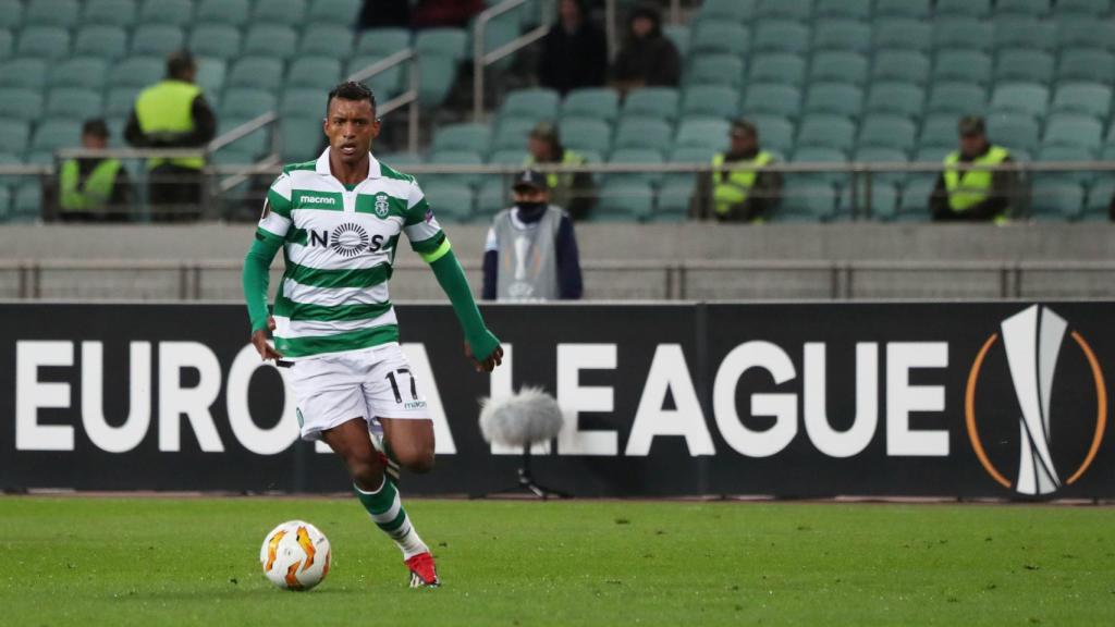 Nani con el Sporting de Lisboa