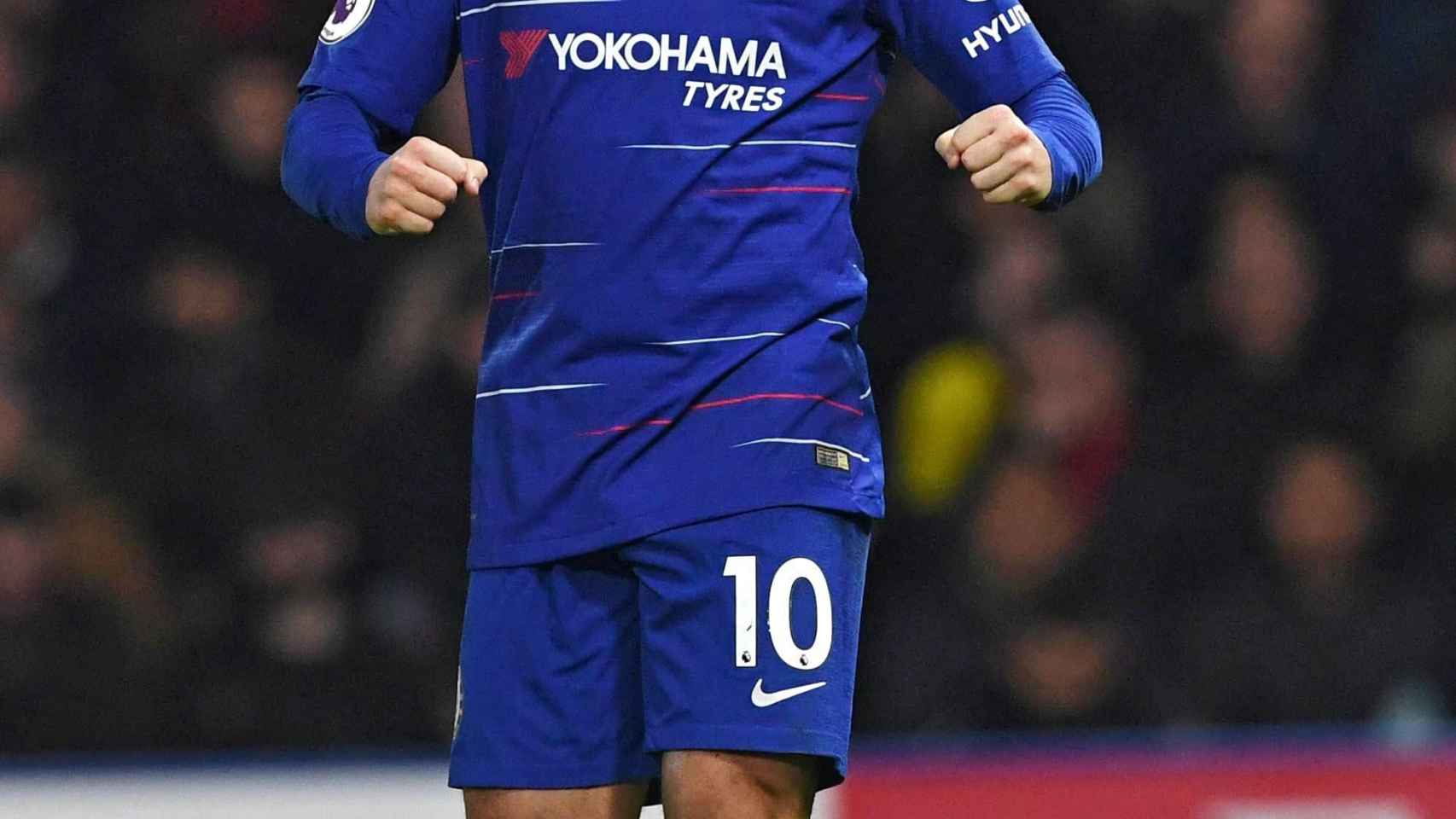 Eden Hazard, en el Watford - Chelsea