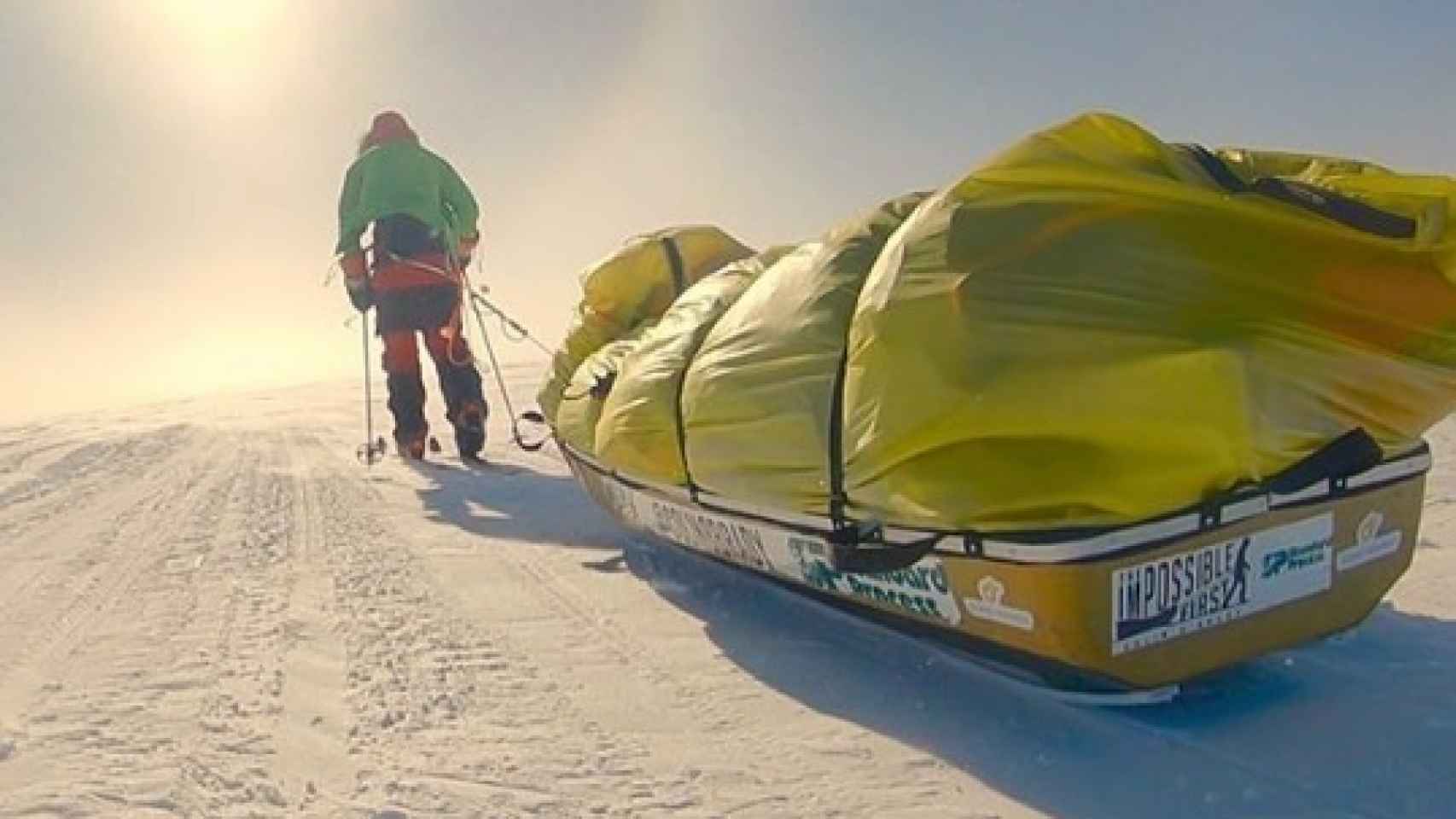 Colin O'Brady, cruzando la Antártida. Foto: Instagram (@colinobrady)