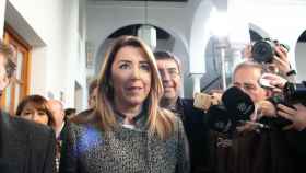 Susana Díaz, en los pasillos del Parlamento de Andalucía.