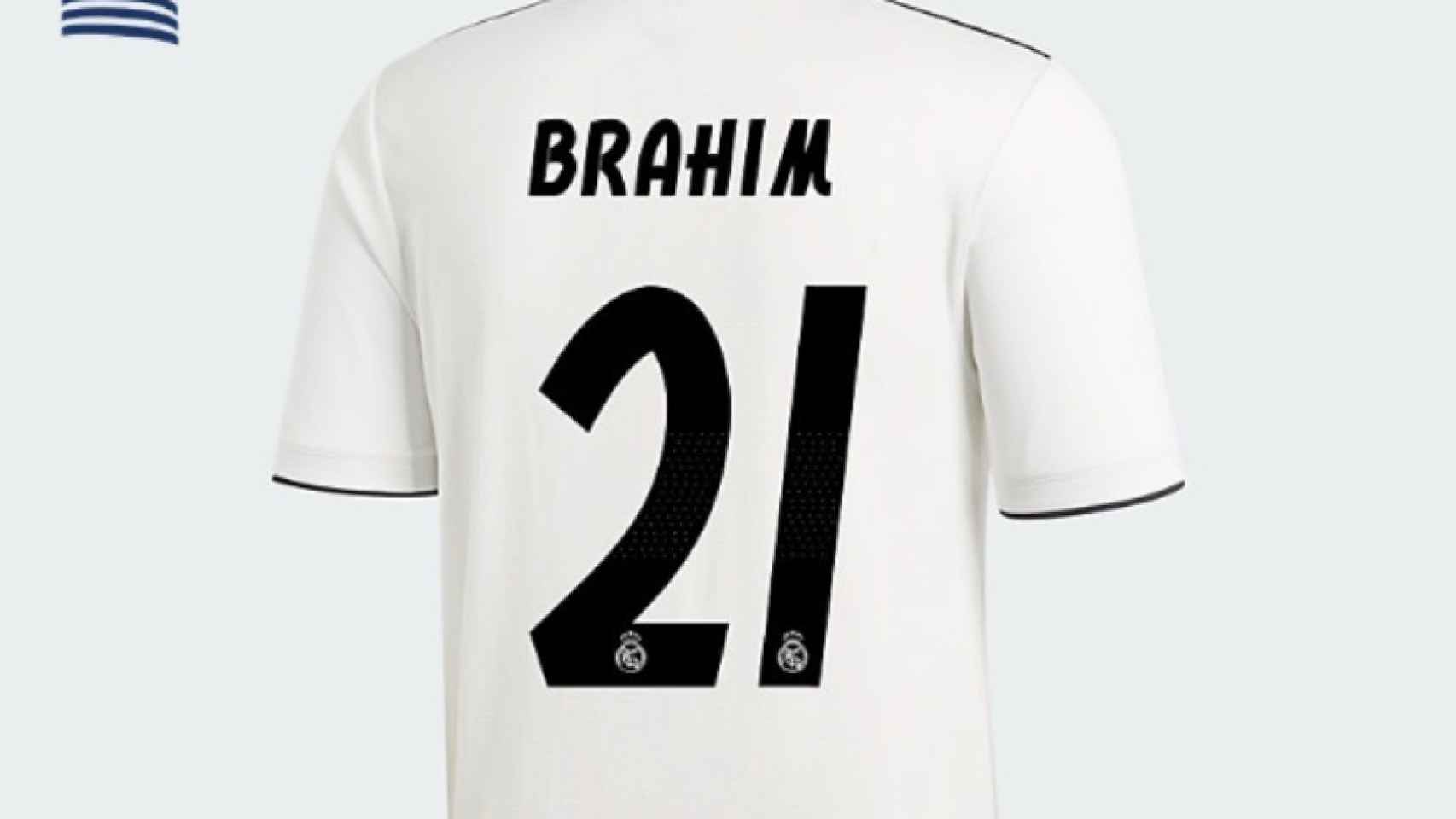 Camiseta de Brahim Díaz con el Real Madrid