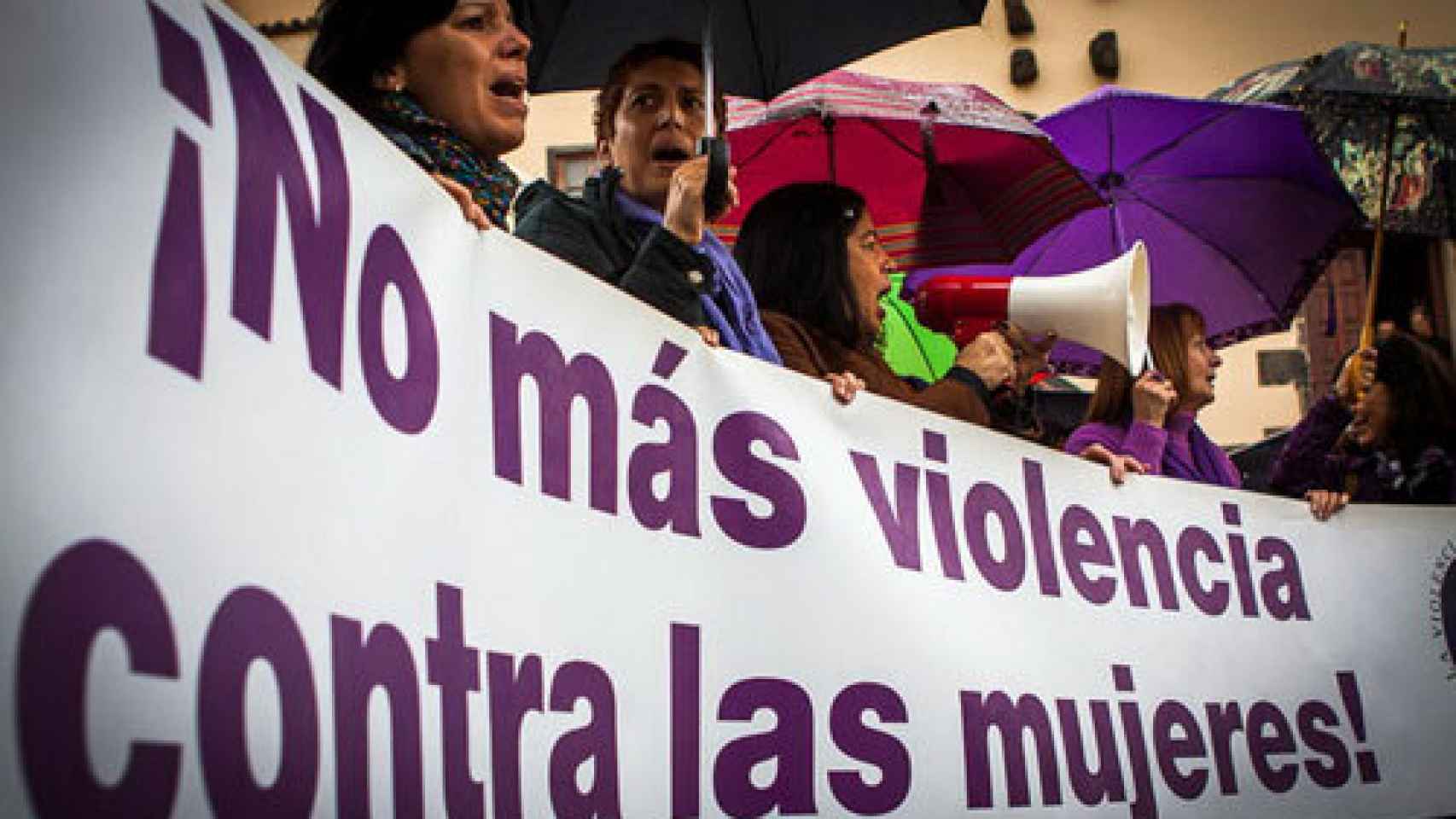 Manifestación contra la violencia de género.