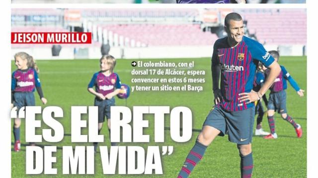 Portada Mundo Deportivo (28/12/18)