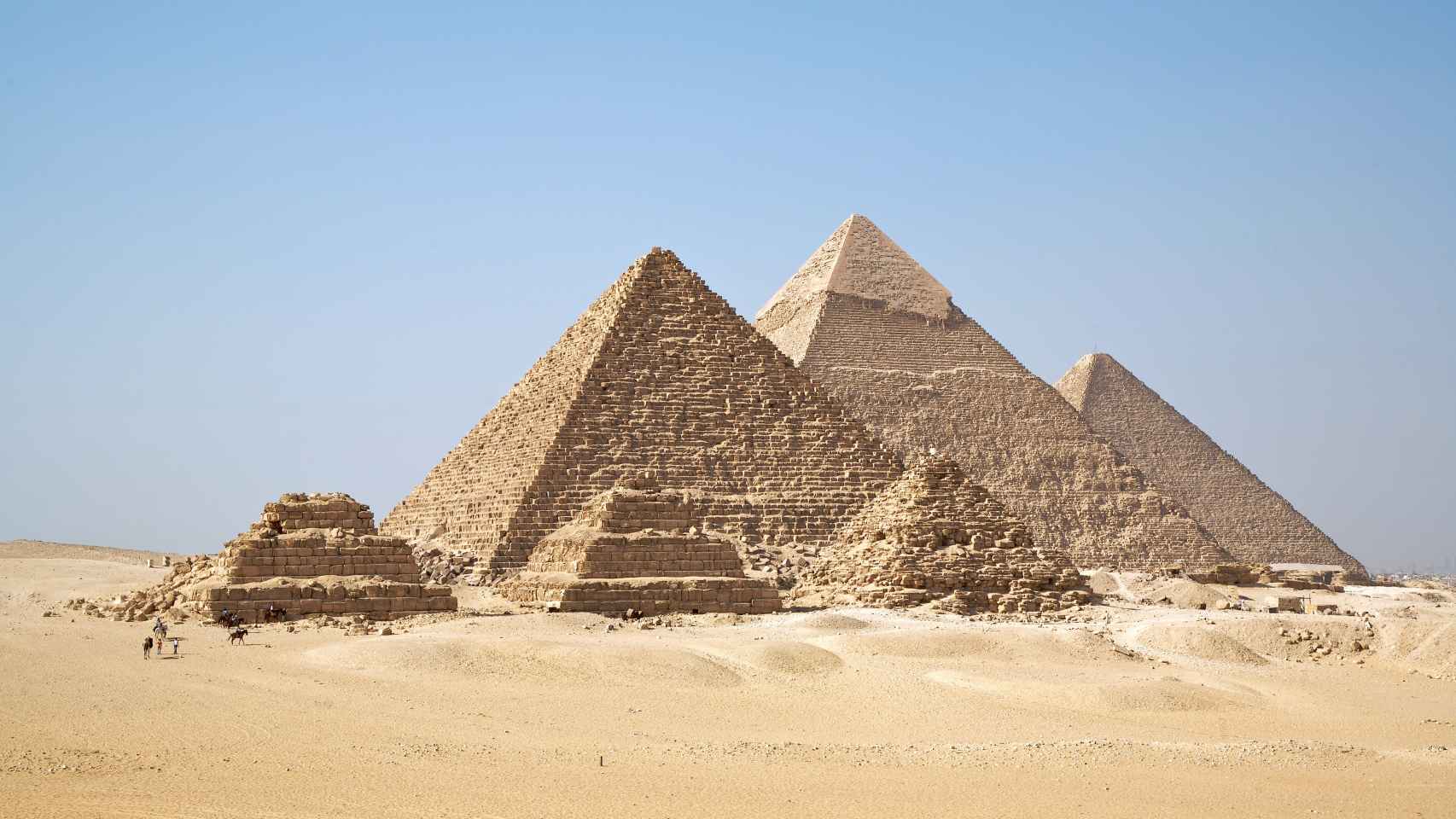 Imagen de las pirámides de Guiza, una de las joyas del Antiguo Egipto.