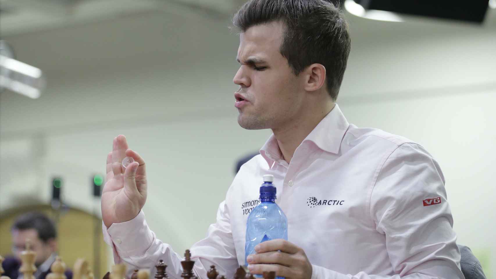 Carlsen en el torneo de Ajedrez relámpago