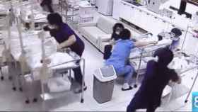 La increíble reacción de estas enfermeras de neonatos durante un terremoto