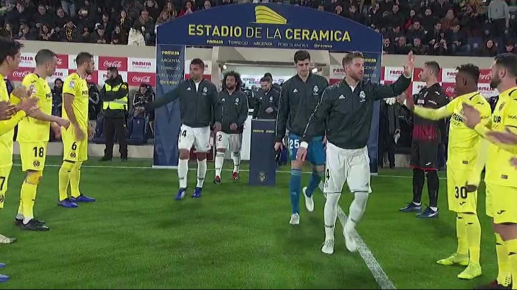 El Villarreal hace pasillo al Real Madrid por el Mundial de Clubes