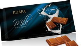 Tableta de chocolate elaborada por Natra.