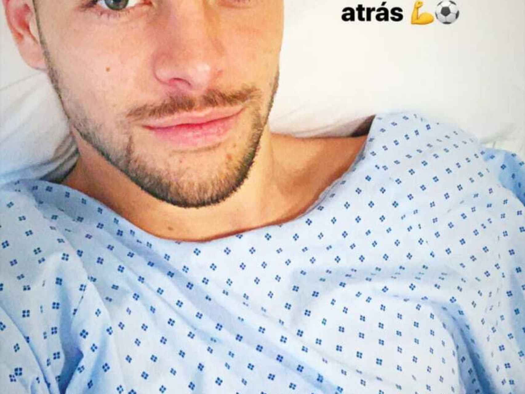 Franchu, tras la operación. Foto: Instagram (@ffeullassier)