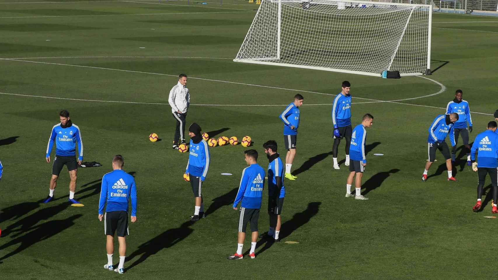 El Real Madrid entrena sin Bale, Mariano, Llorente ni Asensio