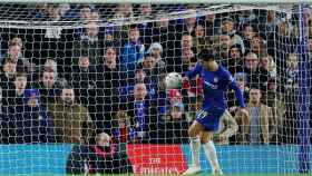 Morata, delantero del Chelsea, en el partido ante el Nottingham Forest
