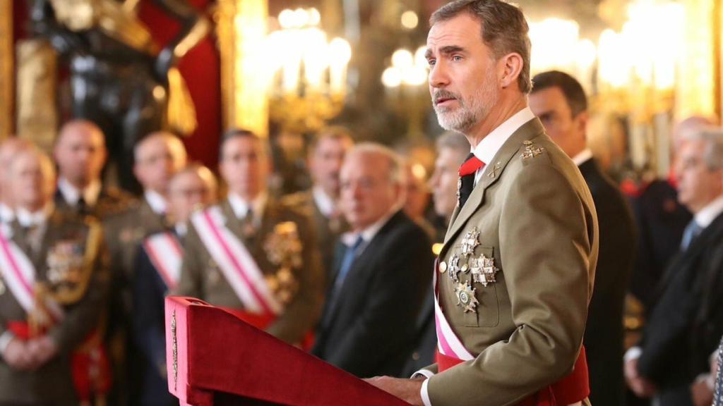 Felipe VI, en su discurso en la Pascua Militar de 2019