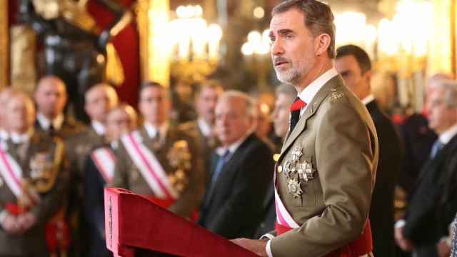 Felipe VI, en su discurso en la Pascua Militar.