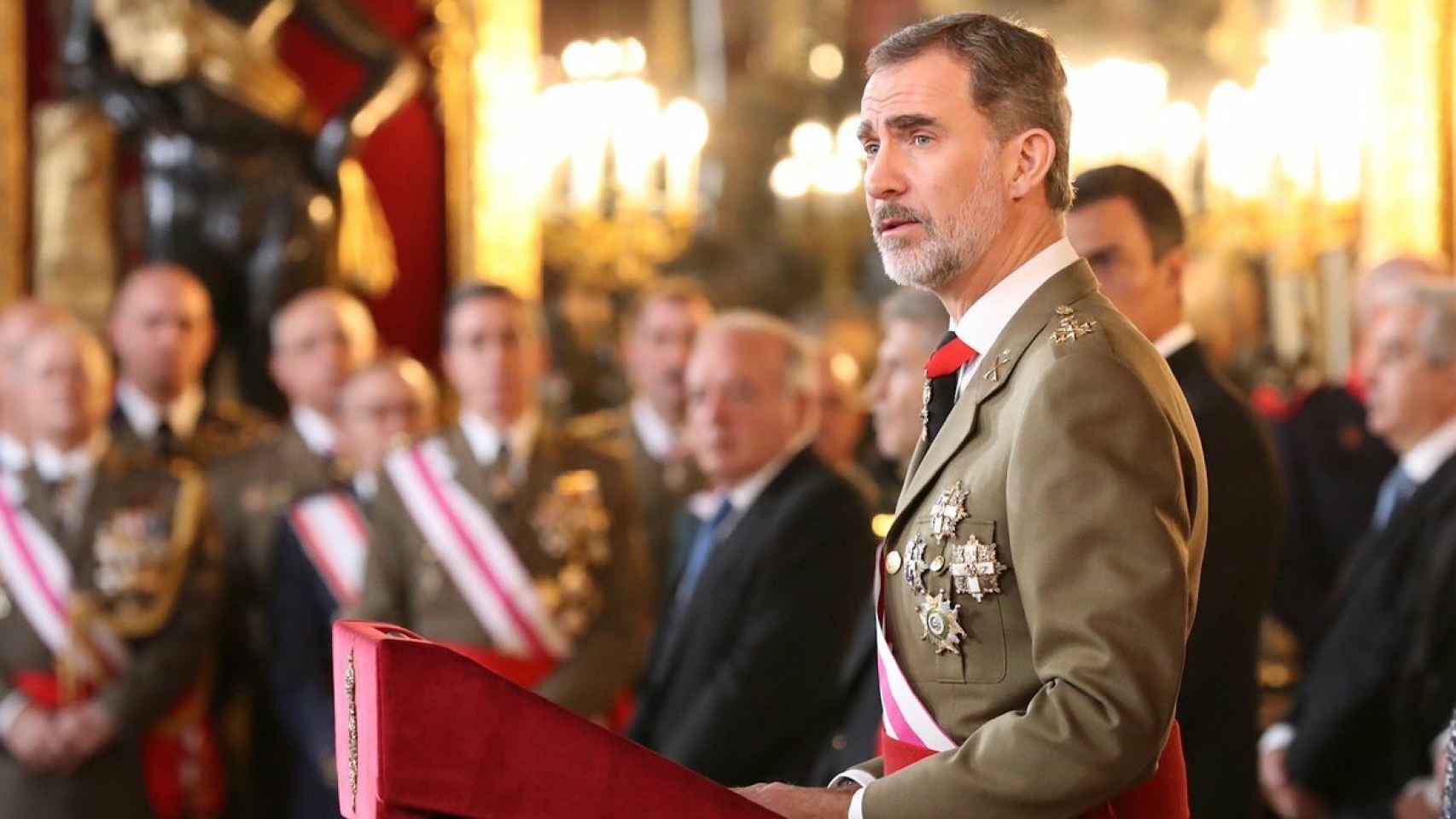 Felipe VI, en su discurso en la Pascua Militar de 2019