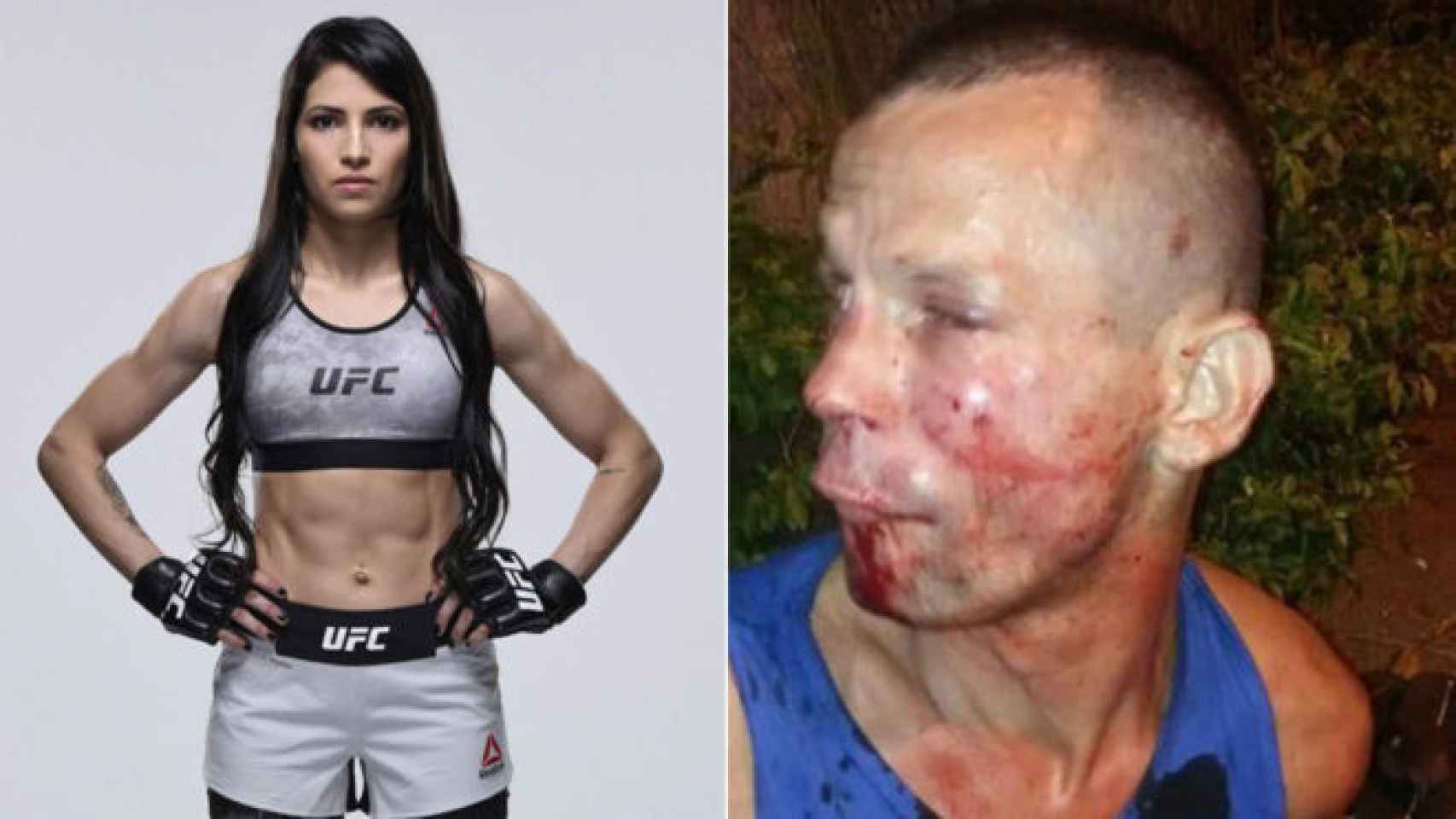Asalta a Polyana Viana, luchadora de UFC, y recibe una brutal paliza