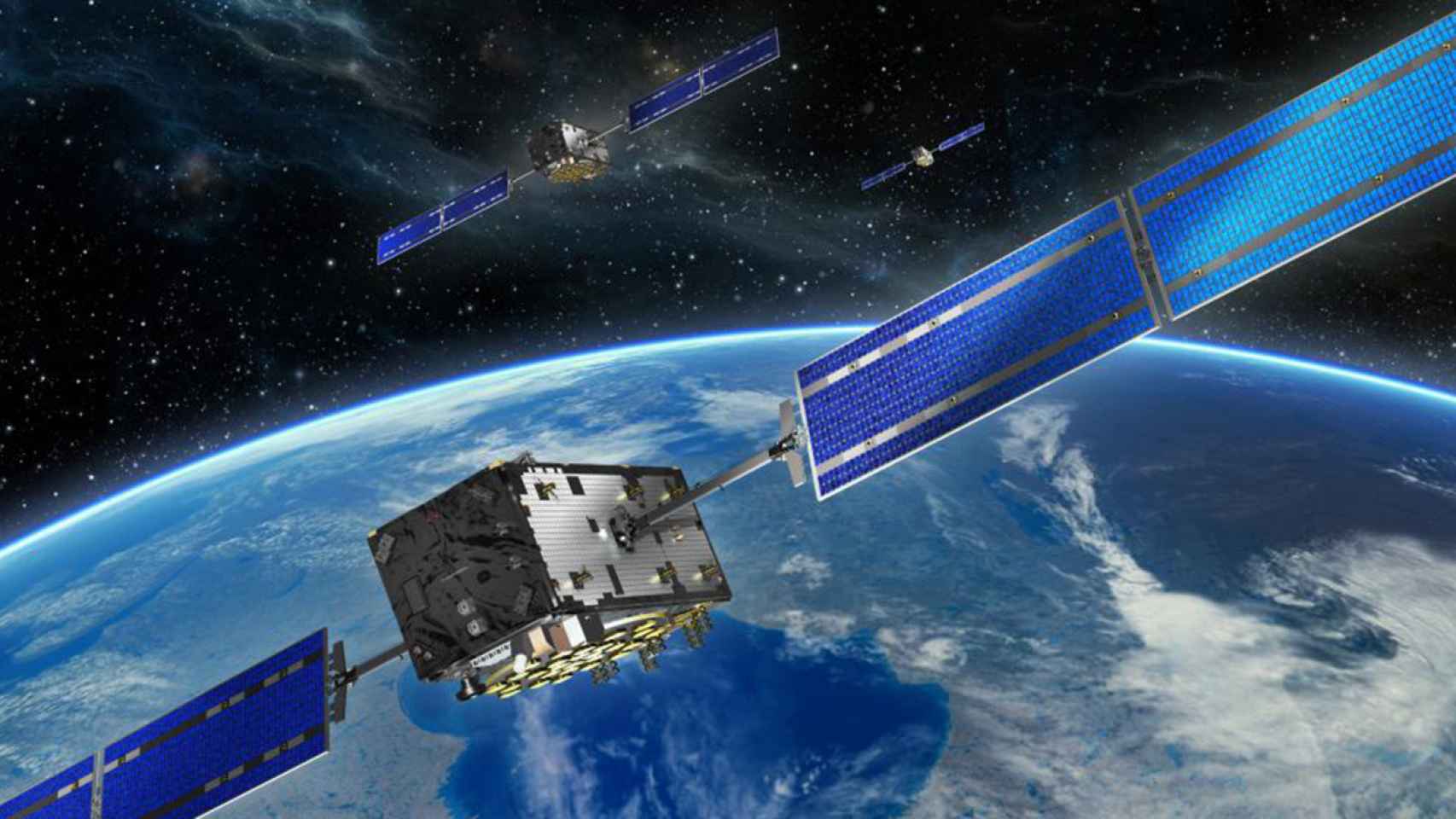 Los satélites de navegación Galileo.