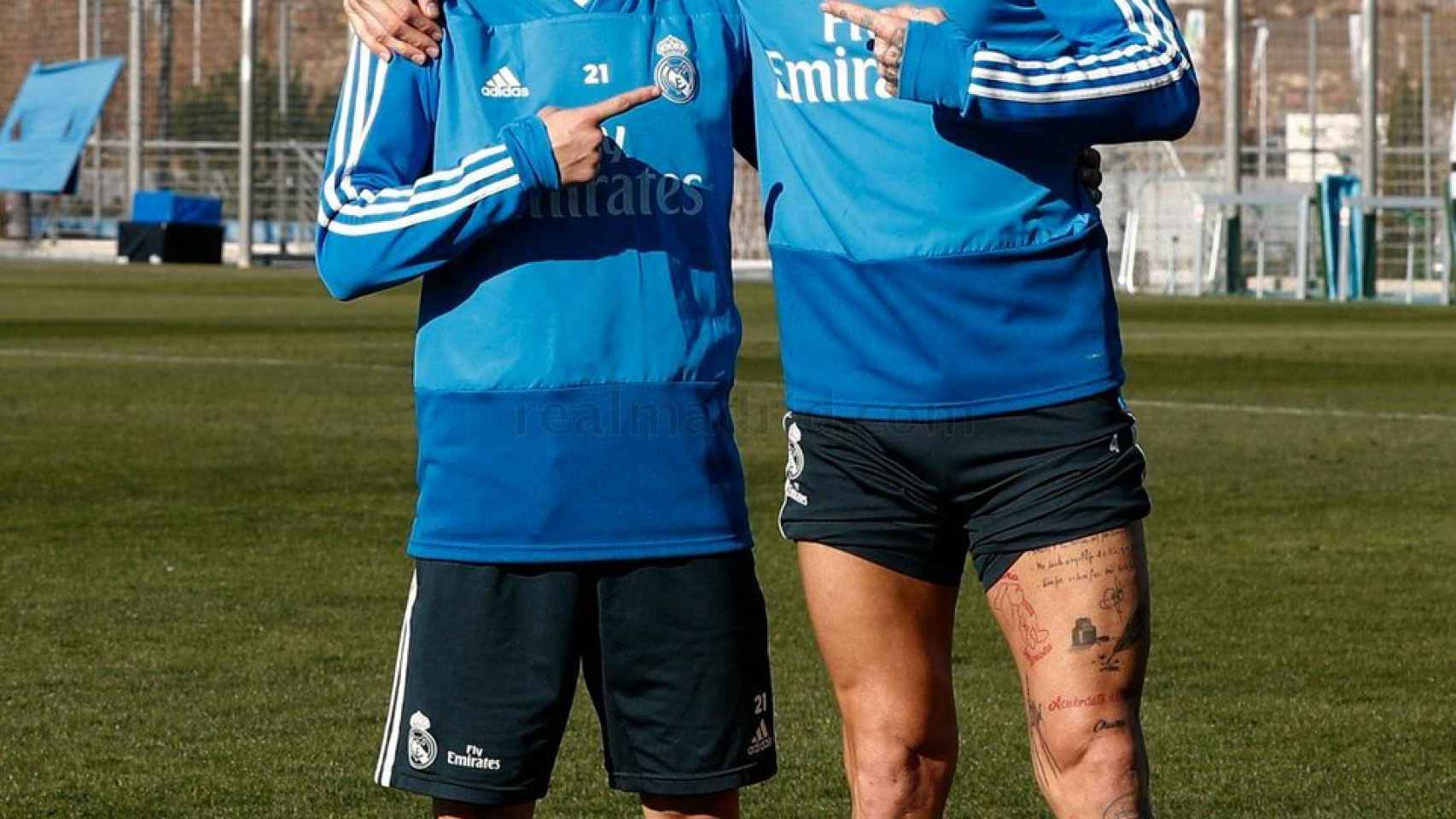 Brahim Díaz y Sergio Ramos