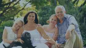 La familia del primer ministro en la polémica foto que después se manipuló