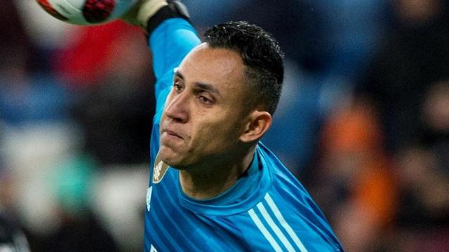 Keylor Navas en el Santiago Bernabéu