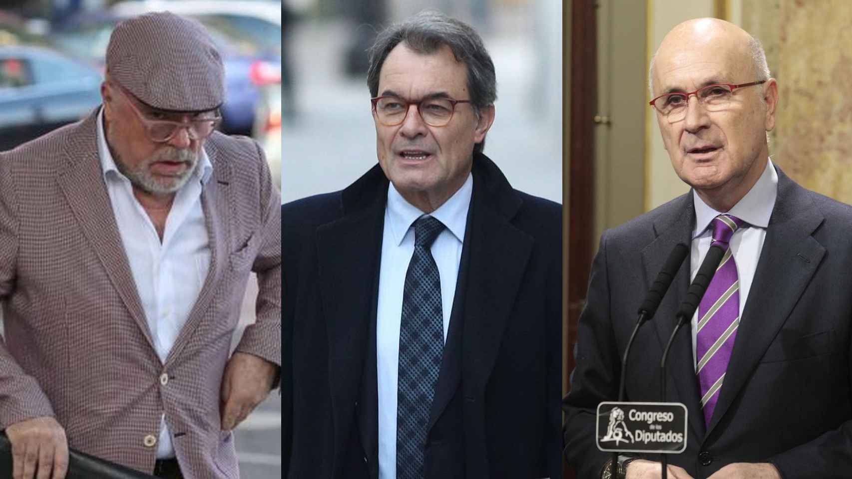 José Villarejo, Artur Mas y Josep Antoni Duran i Lleida.