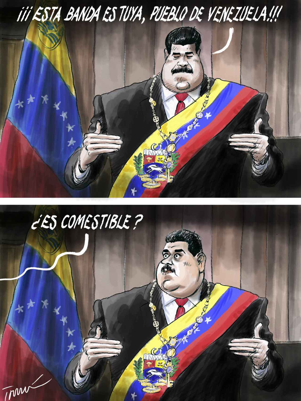 Maduro y su banda.