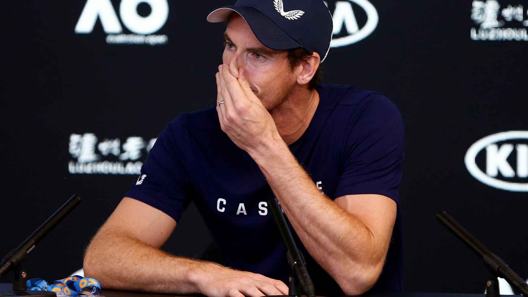 Murray, durante su rueda de prensa en el Abierto de Australia.