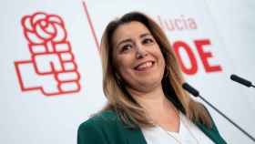 Susana Díaz en rueda de prensa.