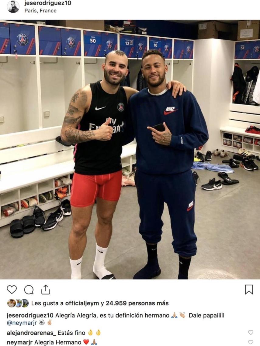 Jesé y Neymar. Foto Instagram: (@jeserodriguez10)