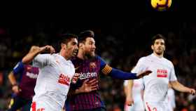 Lionel Messi, en el partido entre el Barcelona y Eibar de la primera vuelta