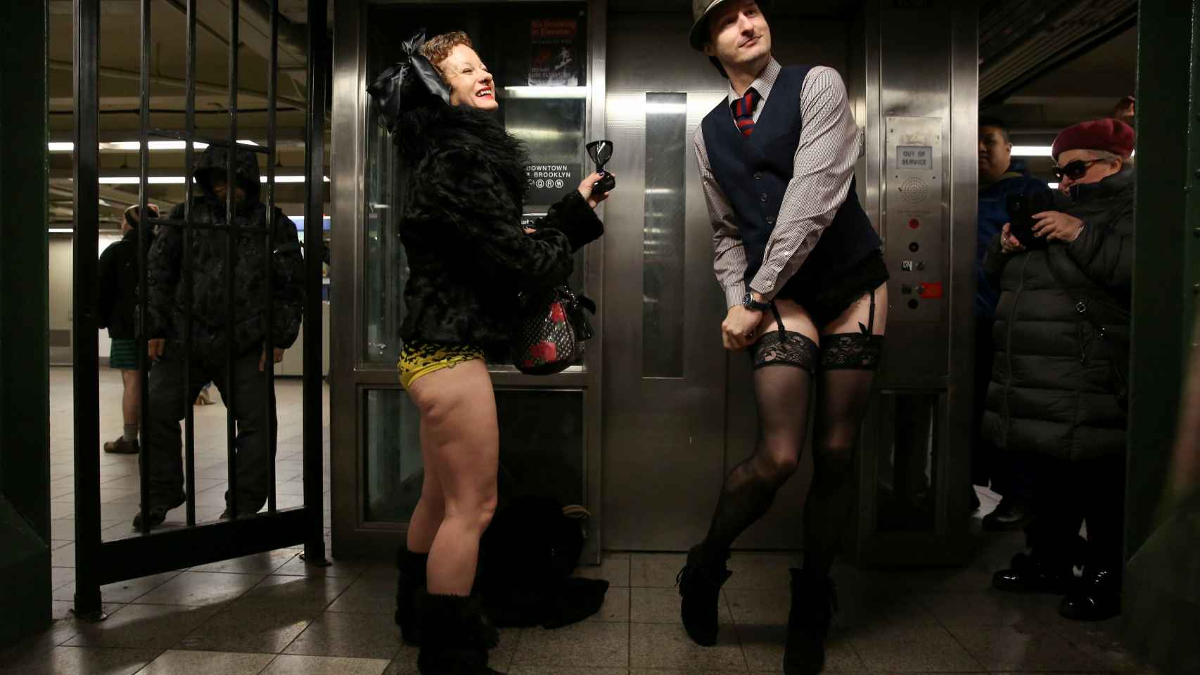 El día sin pantalones en el metro de Nueva York, en imágenes