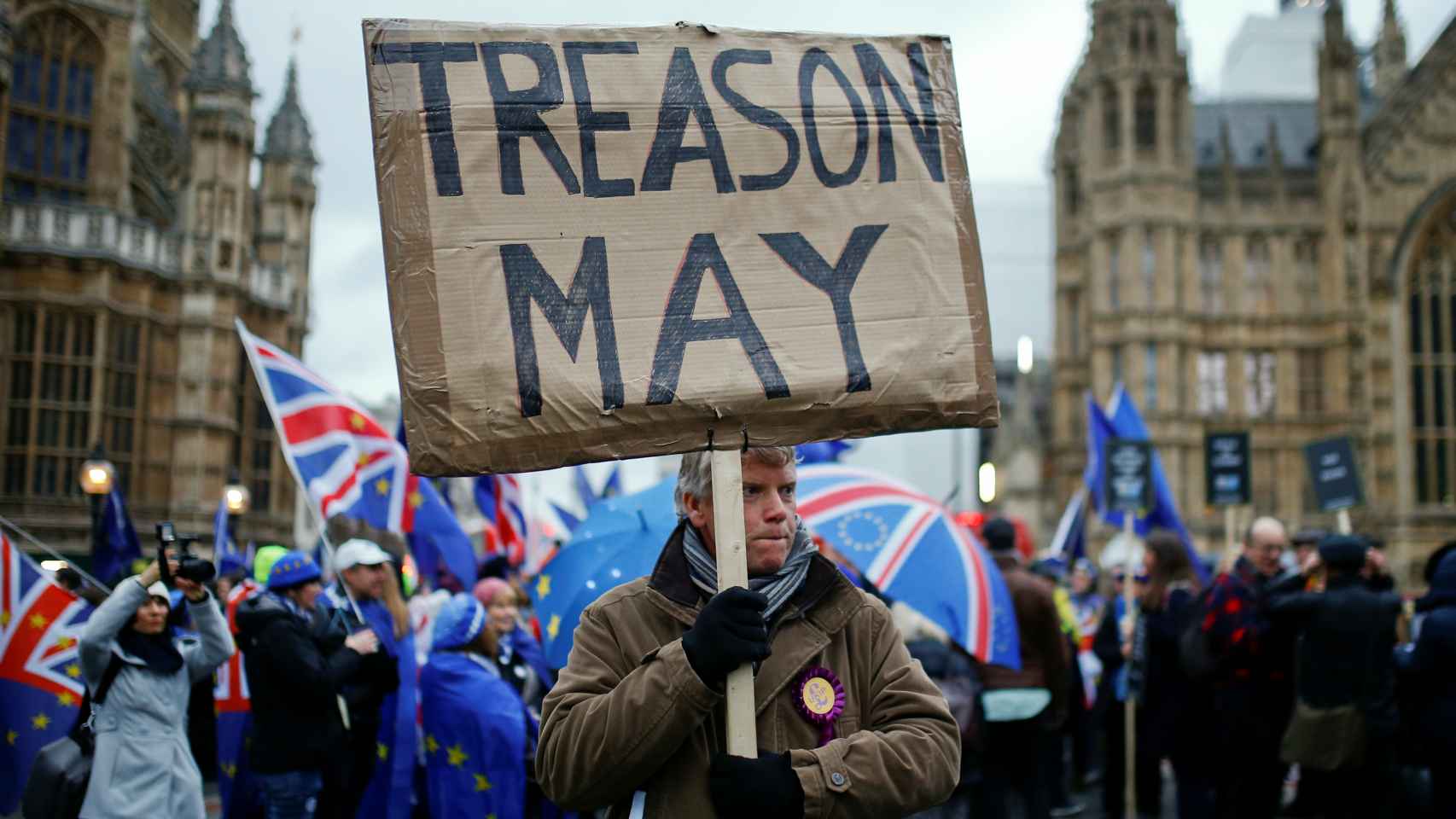 Protestas durante la votación del 'brexit'