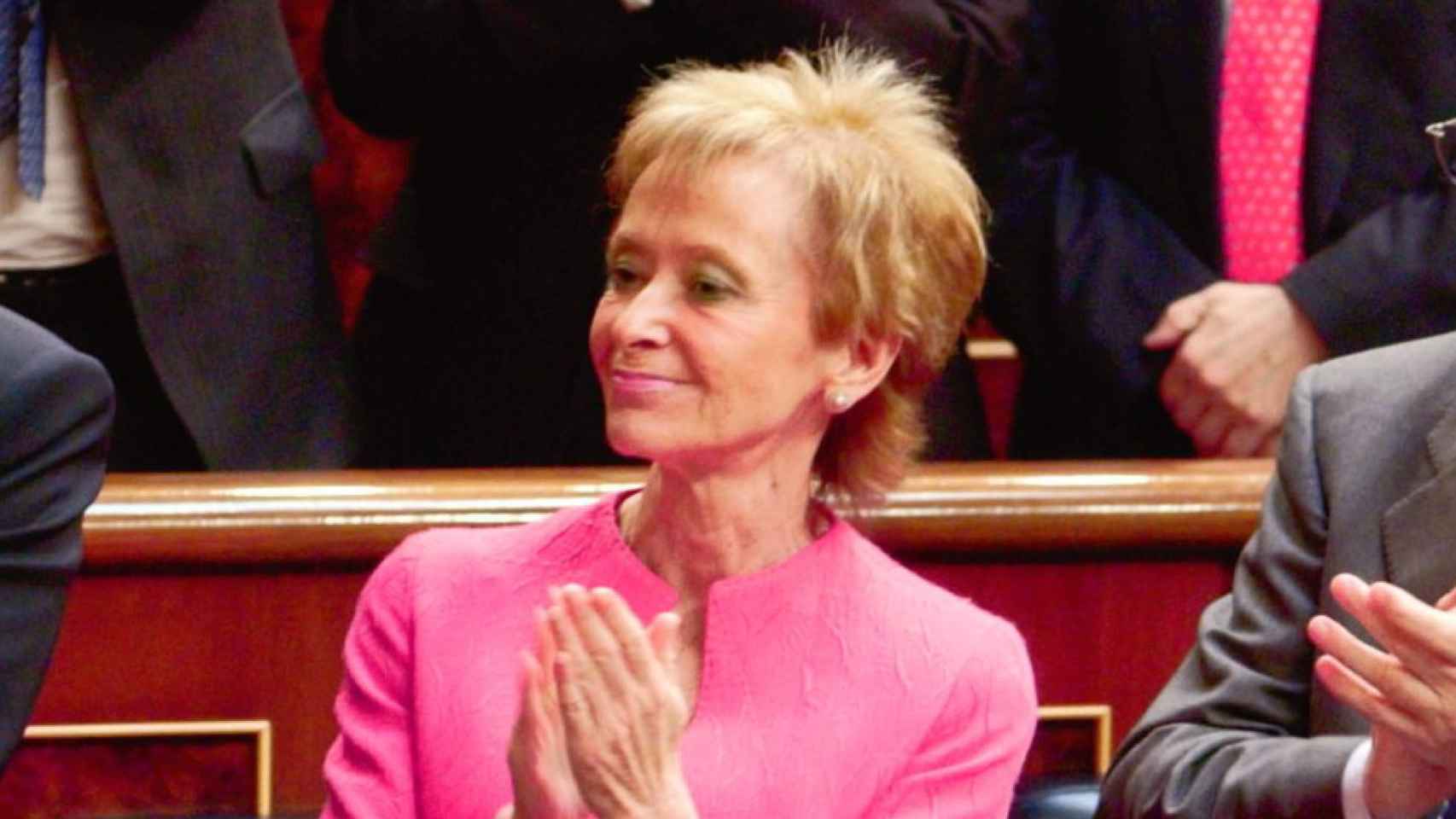 María Teresa Fernández un mes después de su investidura como vicepresidenta del Gobierno. Año 2004.