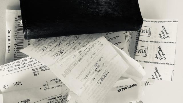 Los tickets guardados en la cartera no son peligrosos.