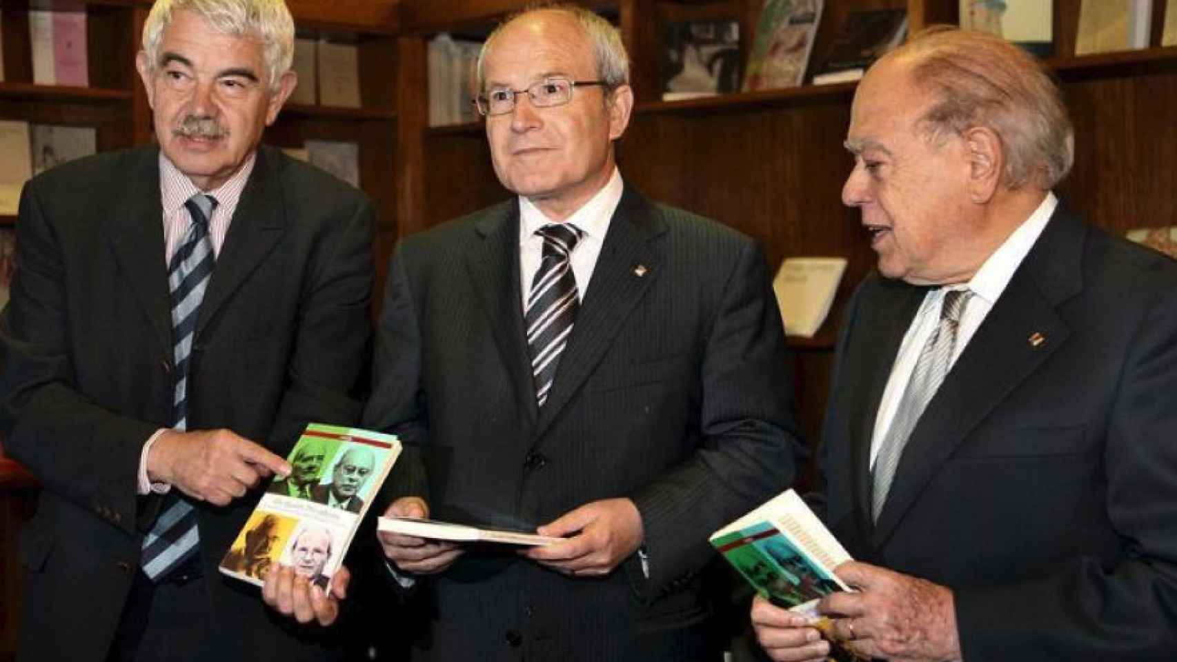 Pasqual Maragall, José Montilla y Jordi Pujol.