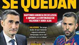 Portada del diario Sport (17/01/2019)