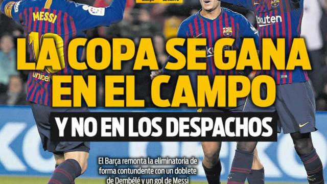 La portada del diario SPORT (18/01/2019)