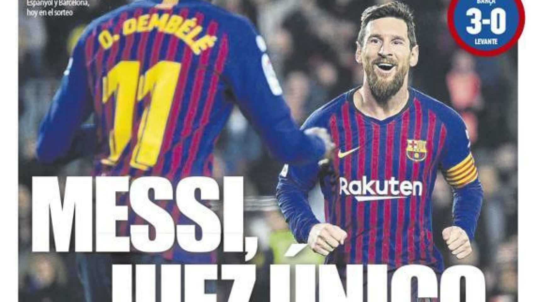 La portada del diario Mundo Deportivo (18/01/2019)