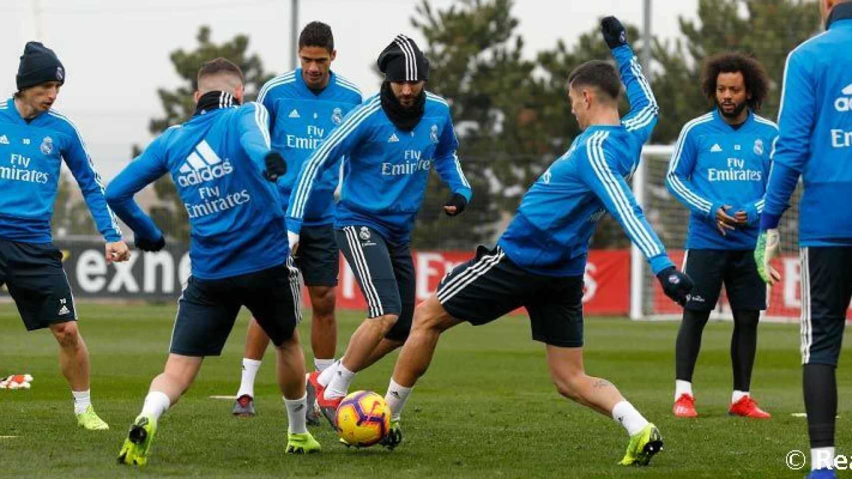 Entrenamiento del Real Madrid. Foto realmadrid.com