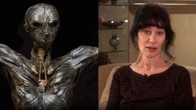 La estatua 'Adán' de la escultora Gillian Genser, en la BBC.