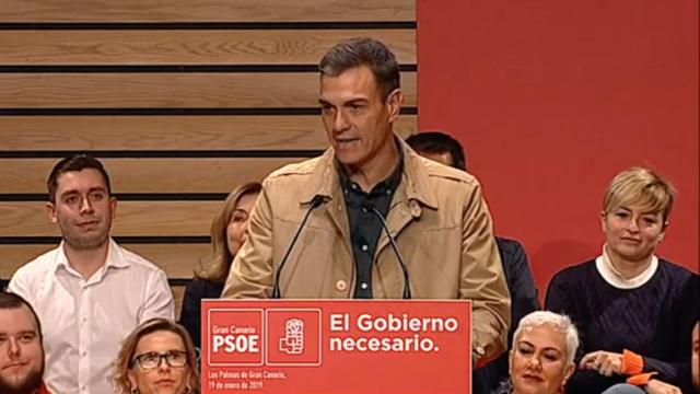 Pedro Sánchez, en la Convención Municipal del PSOE de Gran Canaria