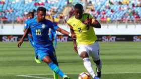 Rodrygo, contra Colombia. Foto: sub20chile2019.cl