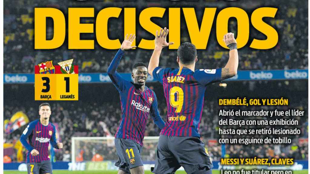 La portada del diario Sport (21/01/2019)