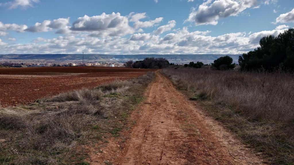 Camino de tierra en el que apareció Miriam.