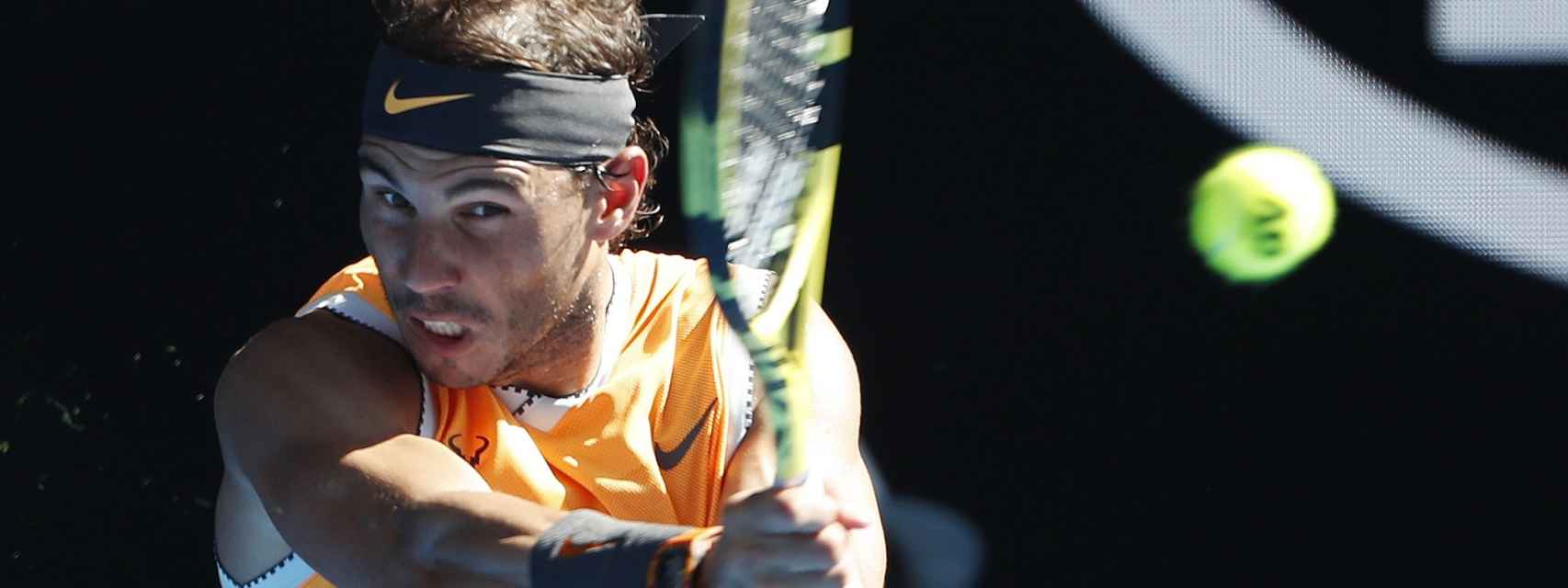 Rafael Nadal, durante el Open de Australia