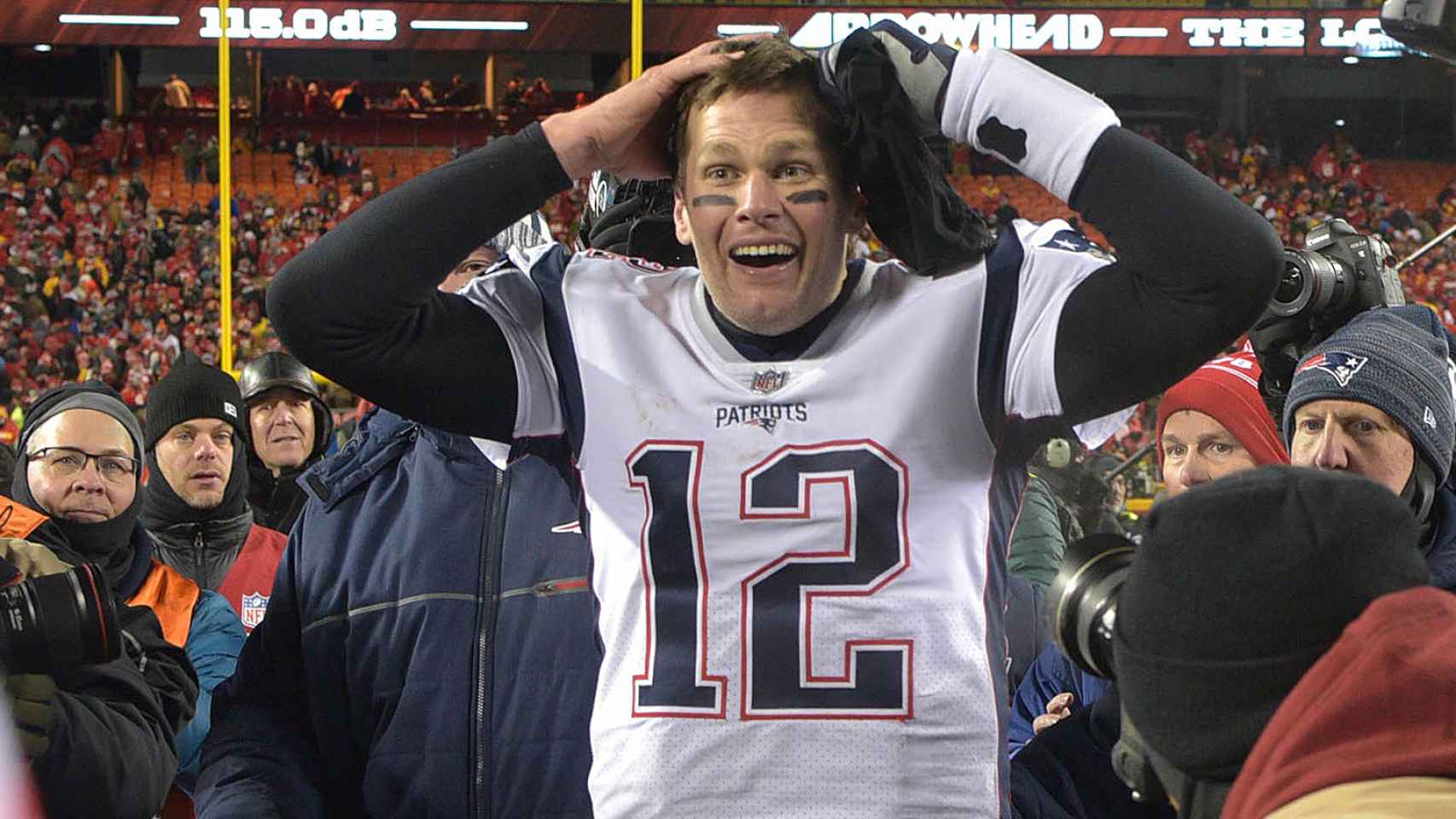 Tom Brady celebra el pase a la LIII Super Bowl