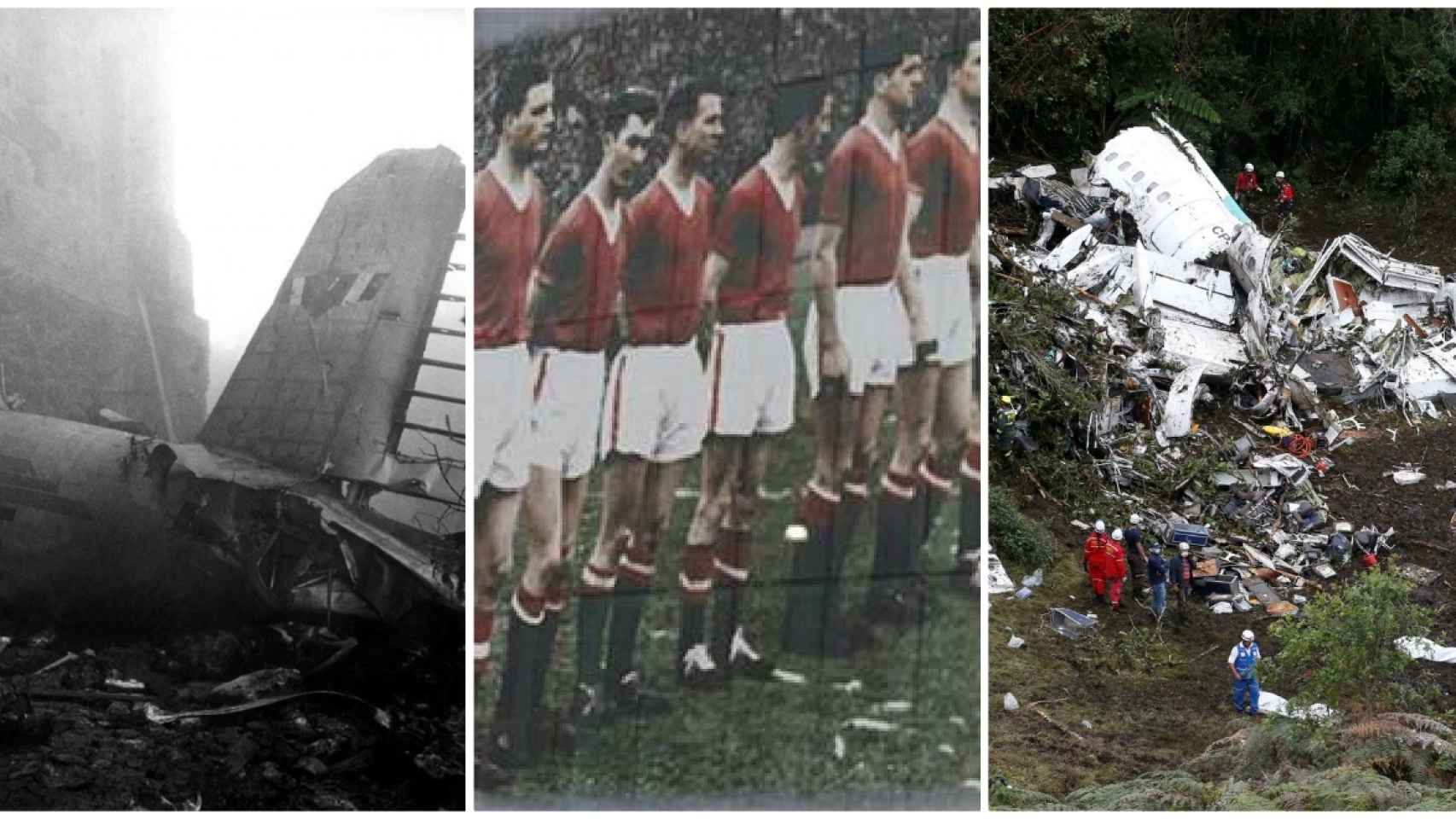 El avión del Torino, los fallecidos del Manchester United y el accidente del Chapecoense