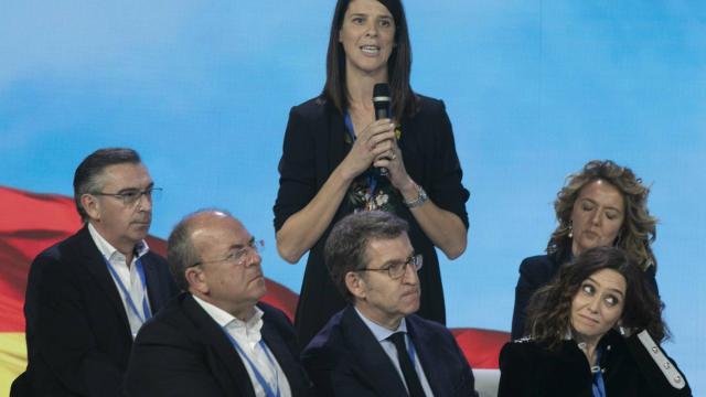 Ruth Beitia en la Convención Nacional del PP.